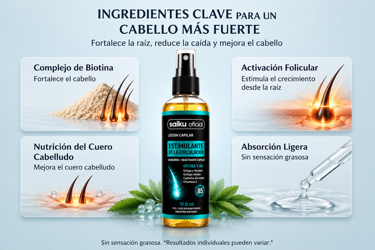 Ingredientes clave para un cabello más fuerte